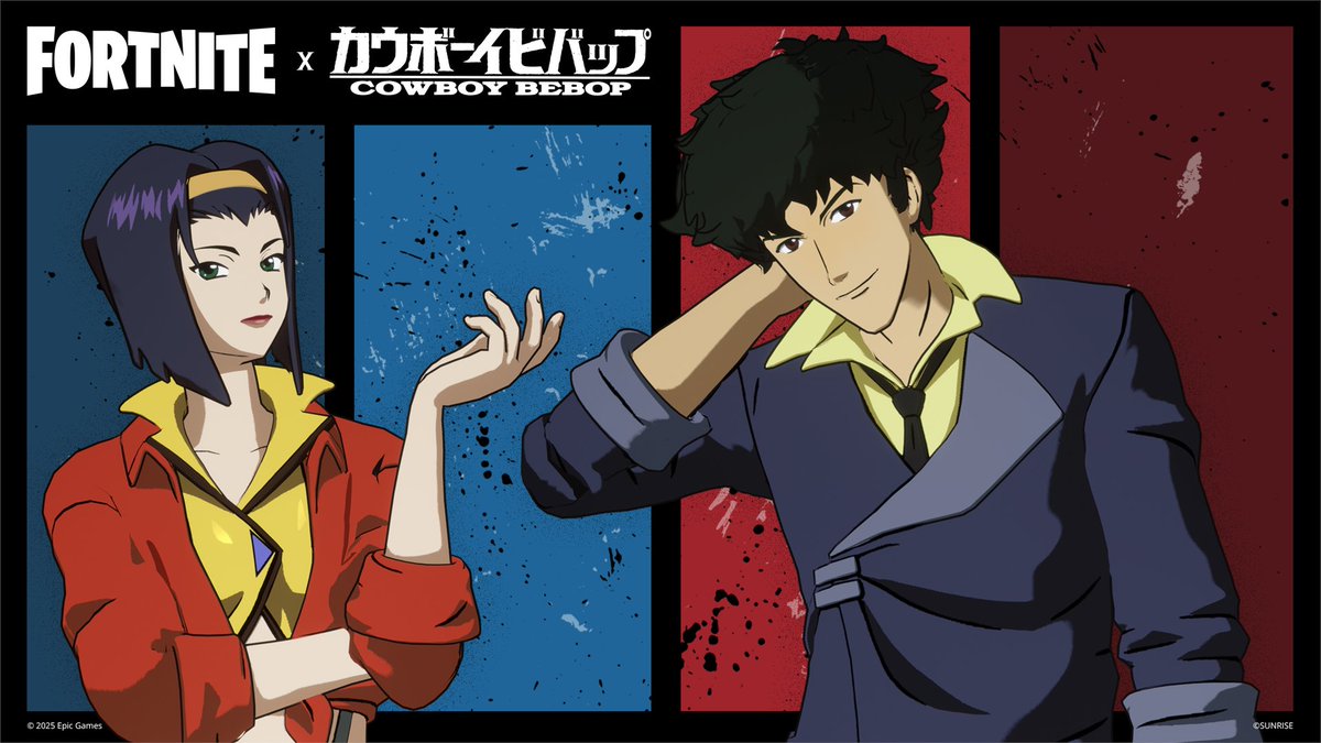 BANG. Spike Spiegel and Faye Valentine outfits are landing in the Shop tonight 💥