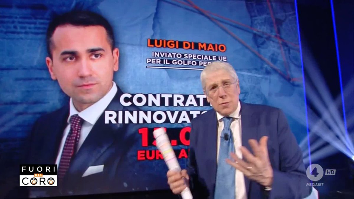 Contatto rinnovato a Luigi Di Maio dalla #UE per la bellezza di 15.000 euro al mese e a Christine Lagarde un aumento di 1.800 euro al mese, oltre ai 38.800 euro al mese. #Fuoridalcoro