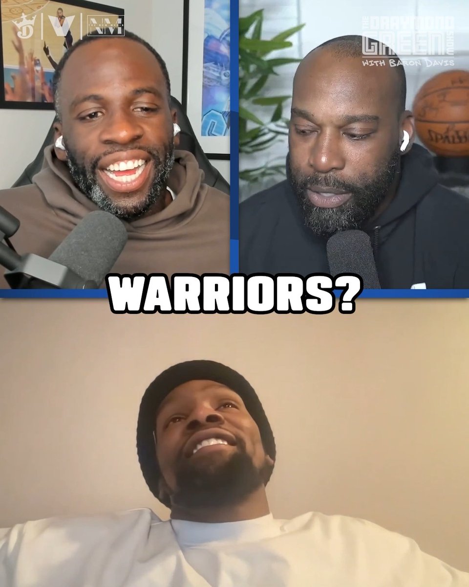 Draymond Green: “Do you think people are still mad at you for playing for the Warriors?” Kevin Durant: “I'm sure some people are not gonna let it go... but I don't give a sh*t. We did some incredible things.” 🗣️ (via The Draymond Green Show with Baron Davis)