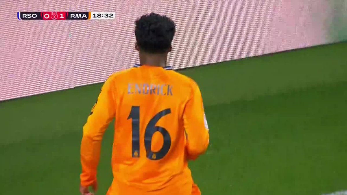 ENDRICK OPENS THE SCORING FOR REAL MADRID IN THE COPA DEL REY SEMIFINAL! WHAT AN ASSIST BY JUDE BELLINGHAM 🔥
