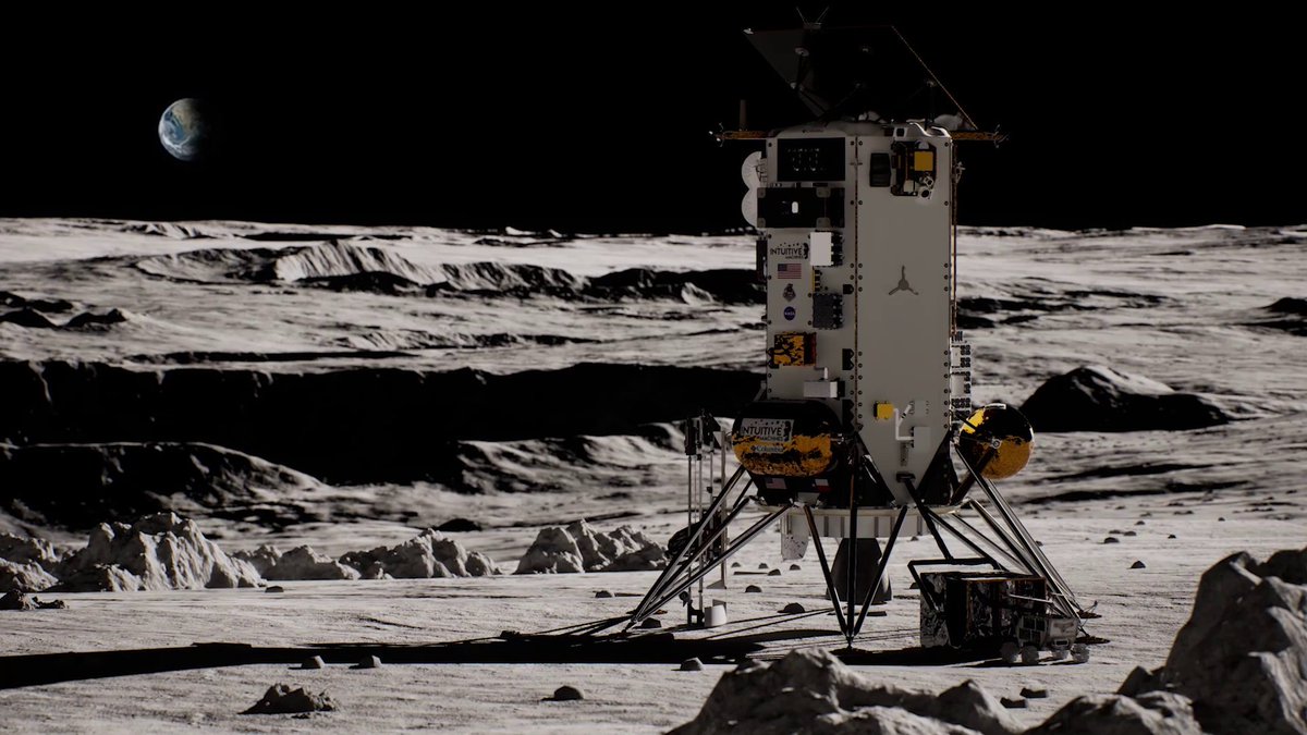 Come to the Moon with us 🚀 Intuitive Machines's lunar lander, Athena, is set to lift off on a SpaceX Falcon 9 from NASA's Kennedy Space Center at 7:16pm ET on Feb. 26 (0016 UTC Feb. 27). Watch live here on X.