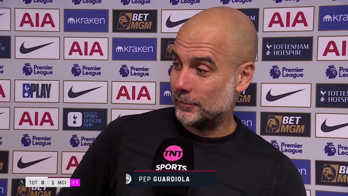 Manchester City manager Pep Guardiola speaks after his side's 1-0 win over Tottenham ⚽️ 📺 TNT Sports & discovery+ UK