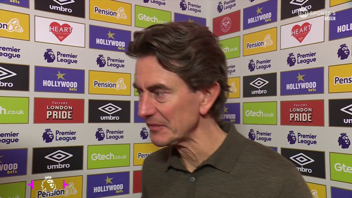 Tough draw to take? 😬 Thomas Frank gutted to lose the lead late on, but full of praise for Goalkeeper Mark Flekken!