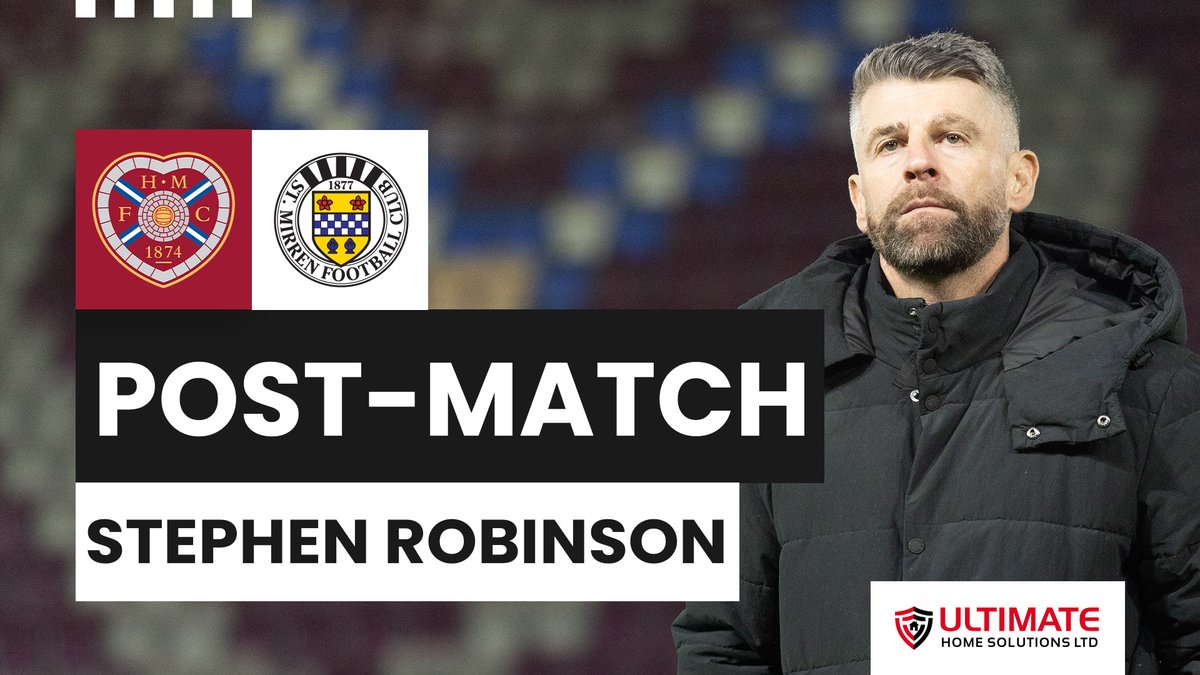 The manager gave his reaction to tonight's defeat away to Hearts in the William Hill Premiership.