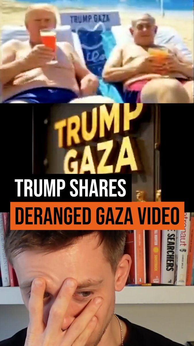 Donald Trump's new Gaza video isn't funny. It underlines that he is in fact a sick genocidal maniac.