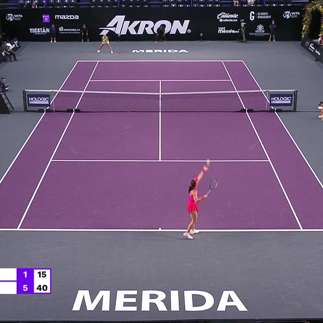 Advantage, Avanesyan! ✅ The first set goes to Elina Avanesyan #MeridaOpenAKRON