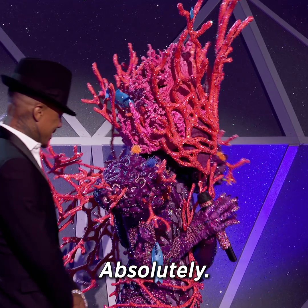 Listen closely and you can hear the cheers for #CoralMask on land and sea! #TheMaskedSinger