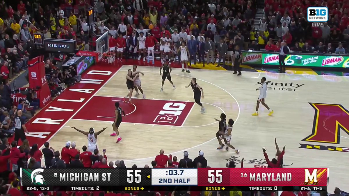 TRE HOLLOMAN AT THE BUZZER!!!!!!! 🚨 Michigan State Men's Basketball