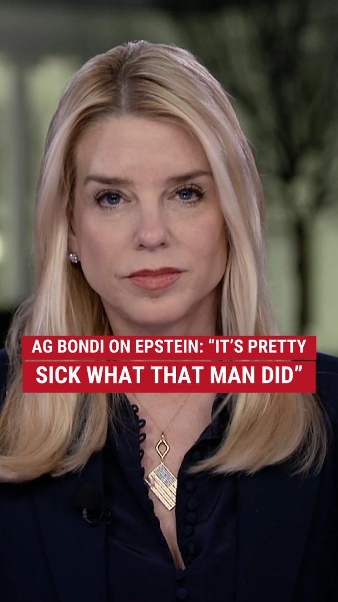 WATCH: Attorney General Pam Bondi tells Jesse Watters that her office will release new Epstein "flight logs, names and information" Thursday, saying, "It's pretty sick what that man did."