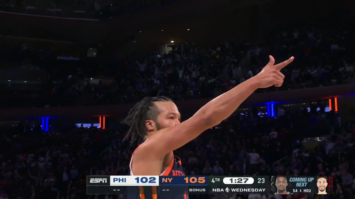 JALEN BRUNSON IN THE CLUTCH 🎯