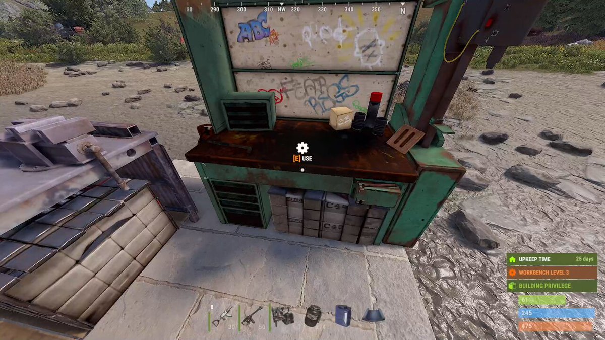 Kind of big, Past Level 1 Workbenches now require TechTree to unlock #Rust (Work In Progress on AUX02 atm)