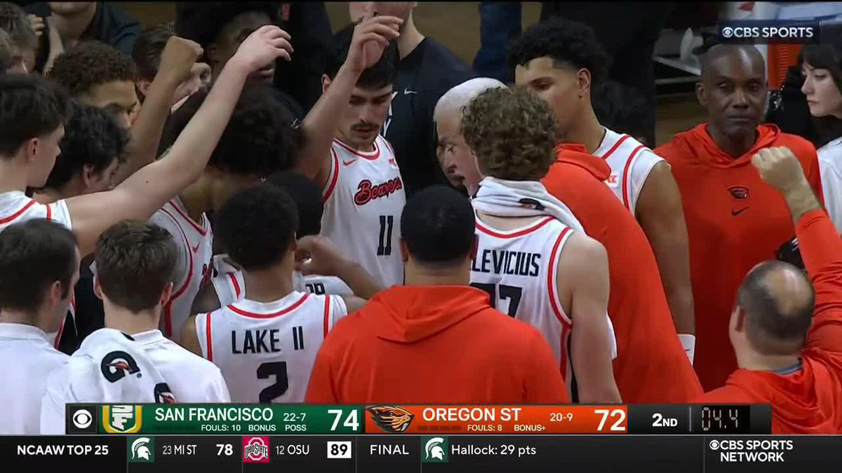 .San Francisco Men's Basketball SURVIVES after Oregon State ALMOST ties it up 🤯🤯