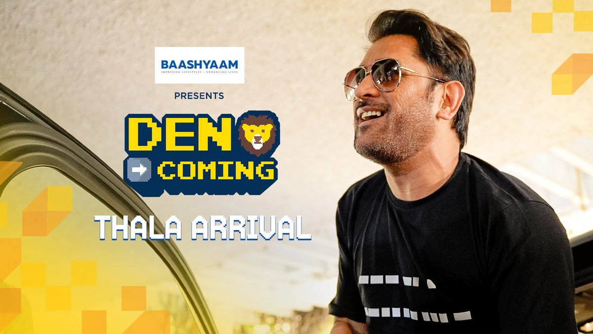 Thala landed in Chennai 🦁 The world felt the goosebumps ✨ #DenComing #WhistlePodu #Yellove 🦁💛