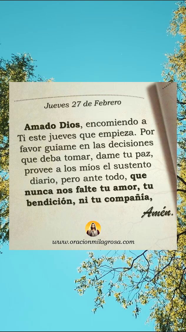 Te deseamos un jueves lleno de paz, amor y bendiciones divinas, Amén 🌿🙏✨
