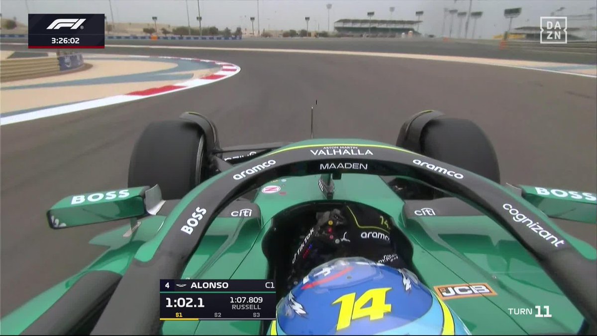 Despertarte un jueves por la mañana viendo a Fernando Alonso en pista 🙌 Placeres de la vida. Regalos de los #F1Testing 🔥 Vívelo en DAZN 🔗