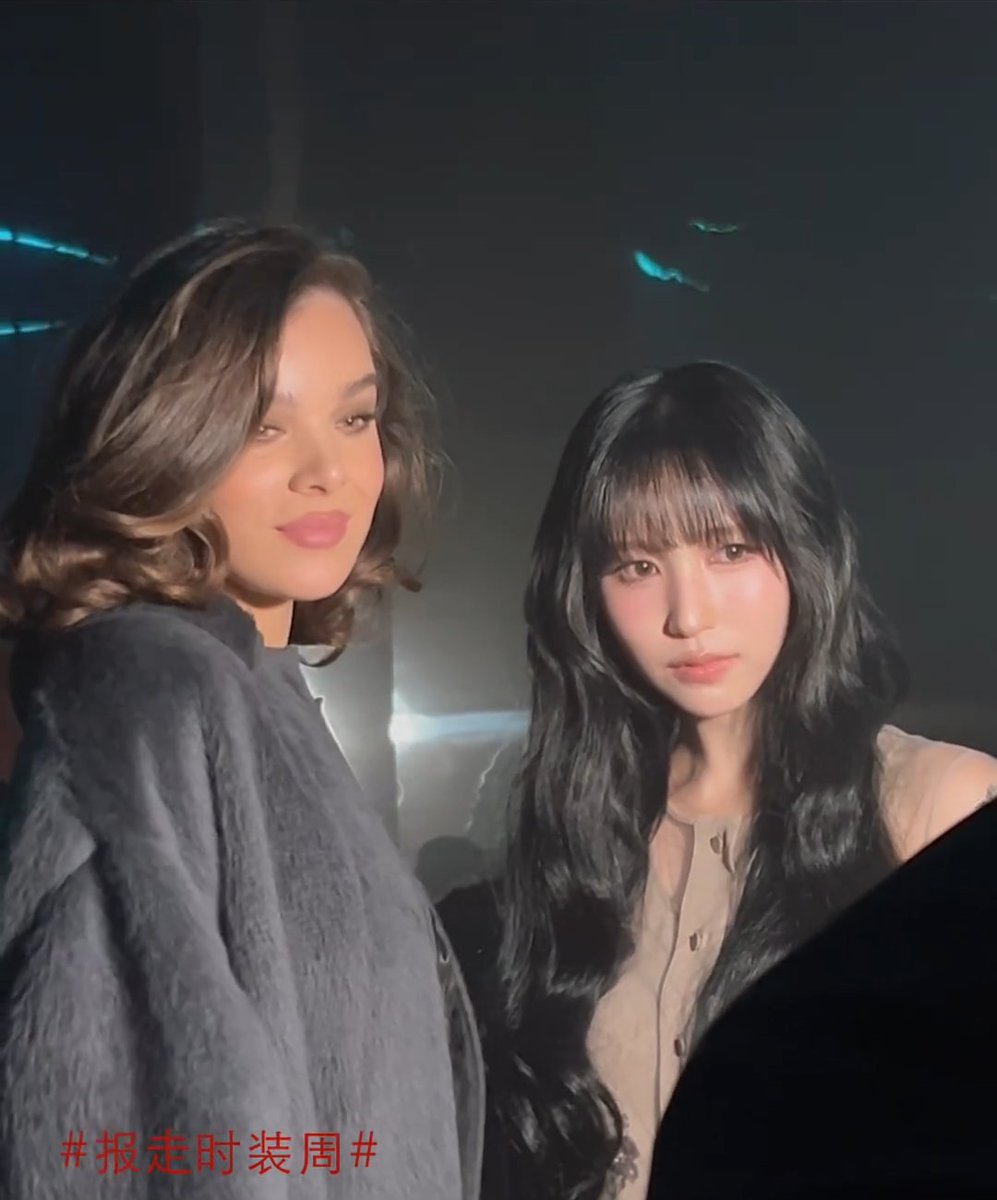 MINA and Hailee Steinfeld at the Fendi show #FendiFW25xMina