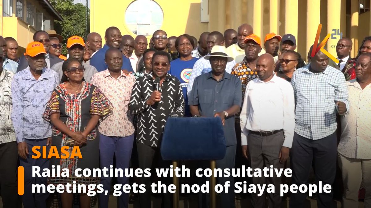 Raila continues with consultative meetings, gets the nod of Siaya people