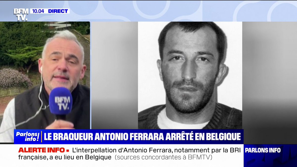 Le braqueur multirécidiviste Antonio Ferrara arrêté en Belgique après avoir tenté un braquage en Allemagne