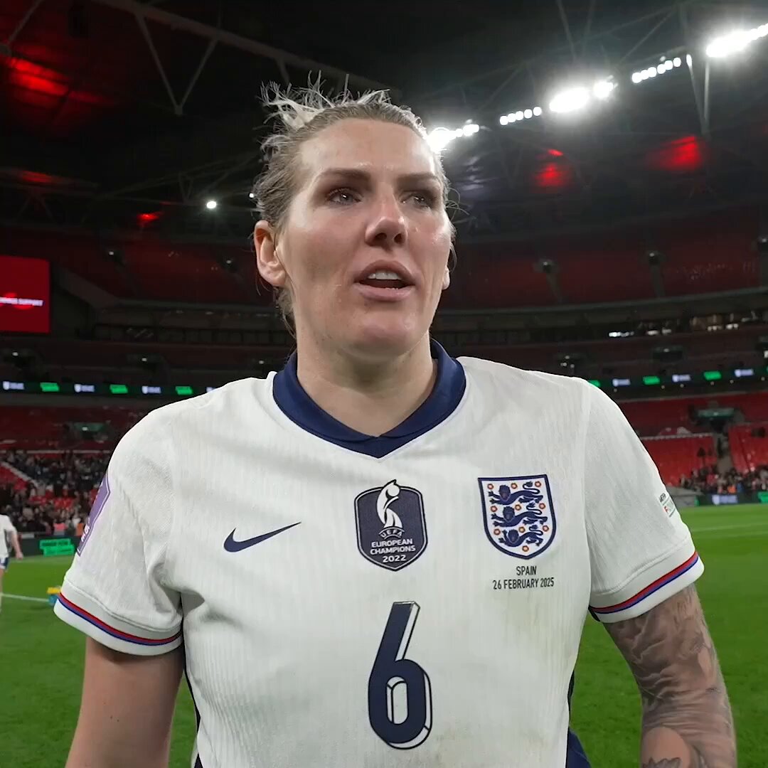 "We wanted to fight for each other." 💪 Millie Bright following last night's #UWNL win over Spain 🗣️