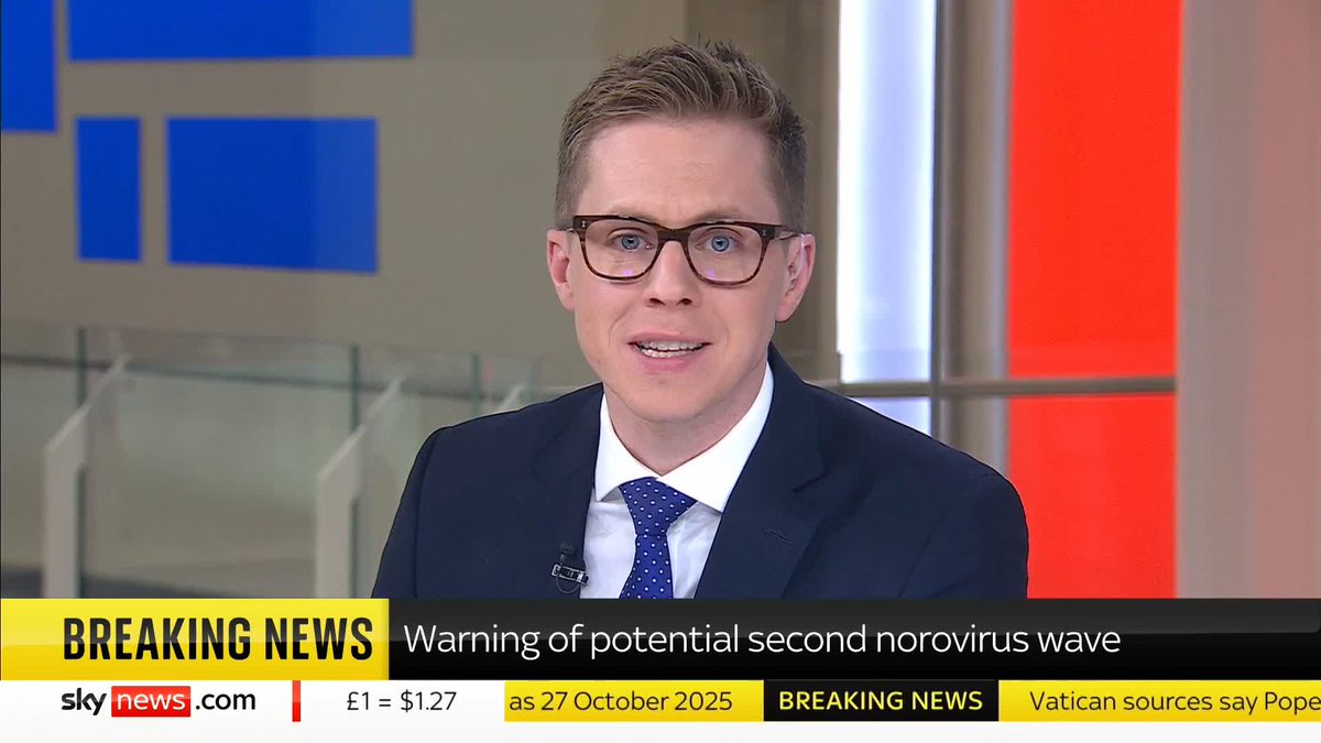 BREAKING: The UK Heath Security Agency has warned of a potential second norovirus wave - the people that had norovirus this winter could be at risk again. ➡️ 📺 Sky 501, Virgin 602, Freeview 233 and YouTube