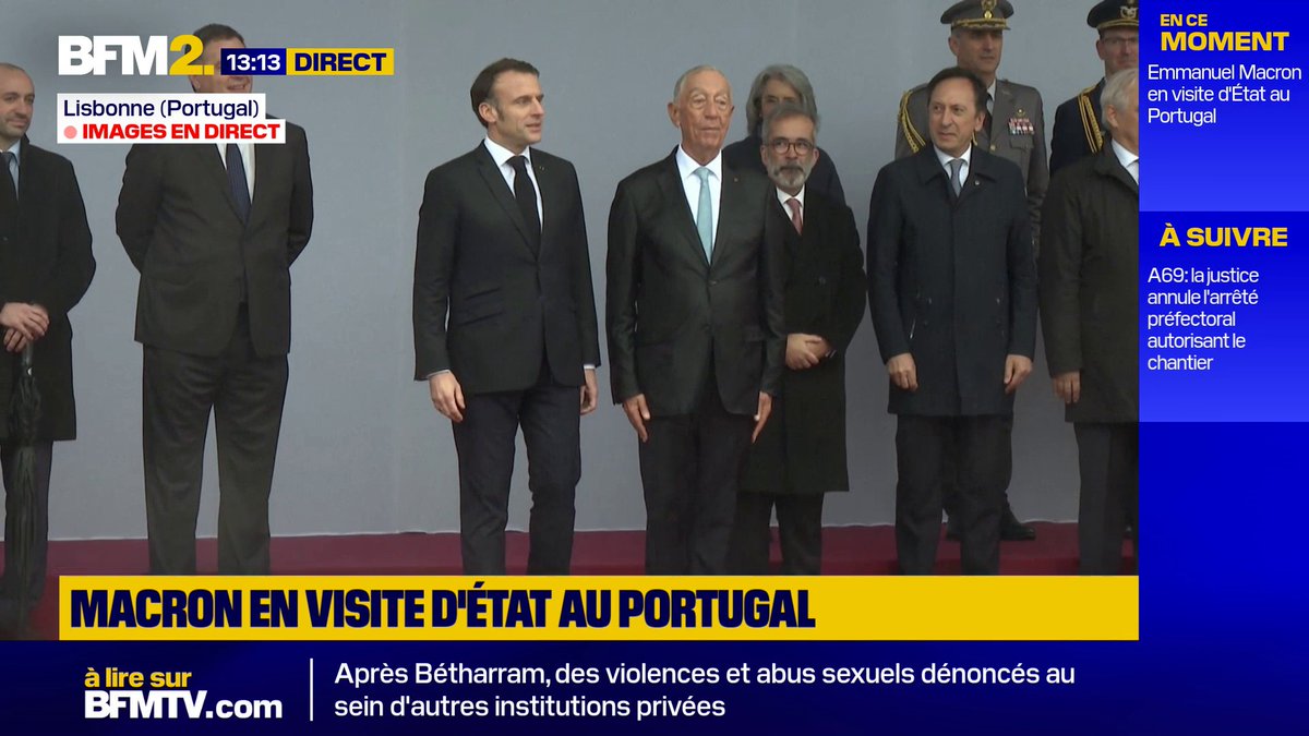 Emmanuel Macron est arrivé à Lisbonne pour une visite d'État au Portugal