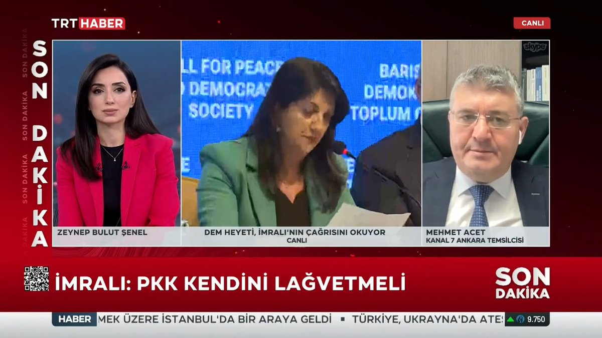 "Tüm gruplar silah bırakmalı ve PKK kendini feshetmelidir" İmralı, terör örgütü PKK’ya silah bırakma çağrısı yaptı. Detaylar TRT HABER’de.