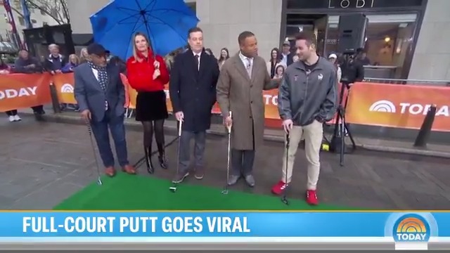 What happens when you go viral for hitting a full-court putt and celebrating with Patrick Mahomes II? You get to go on the @TODAYShow! 📺 Congrats again and #WreckEm, Blake!