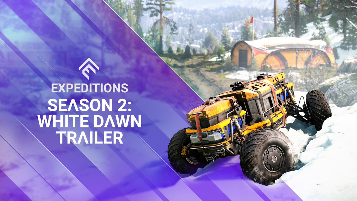🏔️ Season 2: White Dawn is here in #Expeditions! Fresh snow-covered map, new powerful trucks & more! Don’t miss it! 🚛