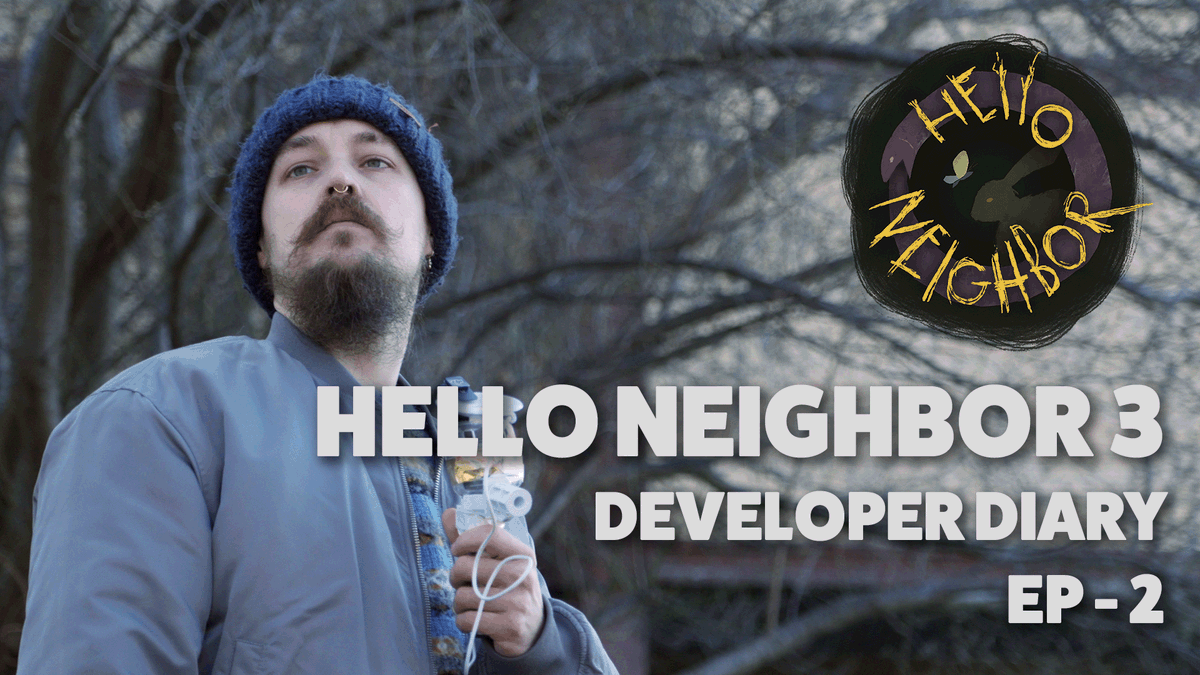The new #HelloNeighbor3 Dev Diary is here. Take a look at the current development state, learn more about the real-life Raven Brooks and how our AI works and request your access to the first Hello Neighbor 3 prototype. Follow the link in the replies. 👇