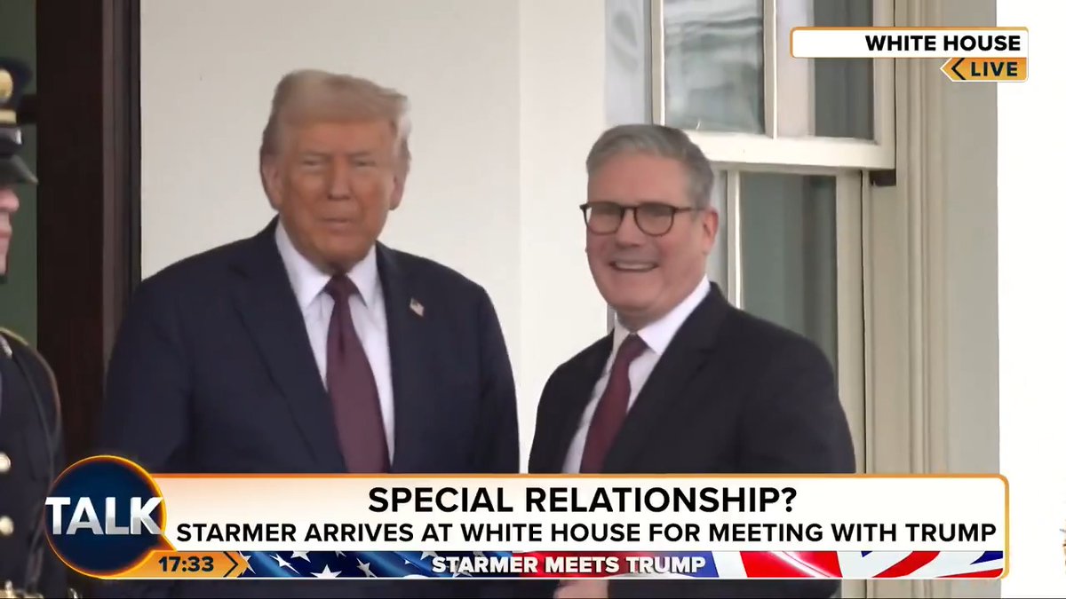 BREAKING: Sir Keir Starmer has arrived at the White House to meet with President Donald Trump.