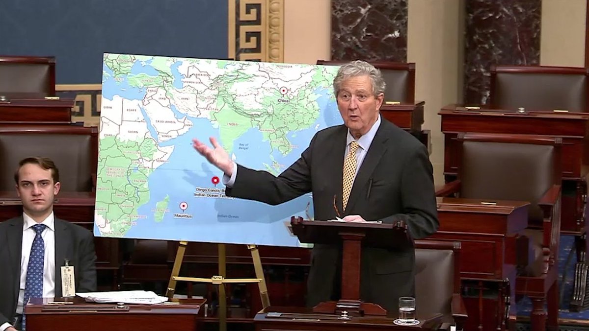 PM Starmer wants to give the Chagos Islands away to Mauritius, but we’ve got an American military base there. The U.K. can feel guilty about their history—but NOT at the expense of U.S. and global security.