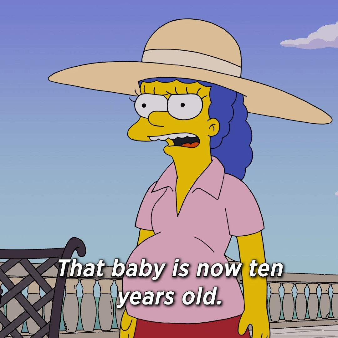 Marge is stopping evil one broken pen at a time 🖊 stream #TheSimpsons season 36 anytime on Hulu!