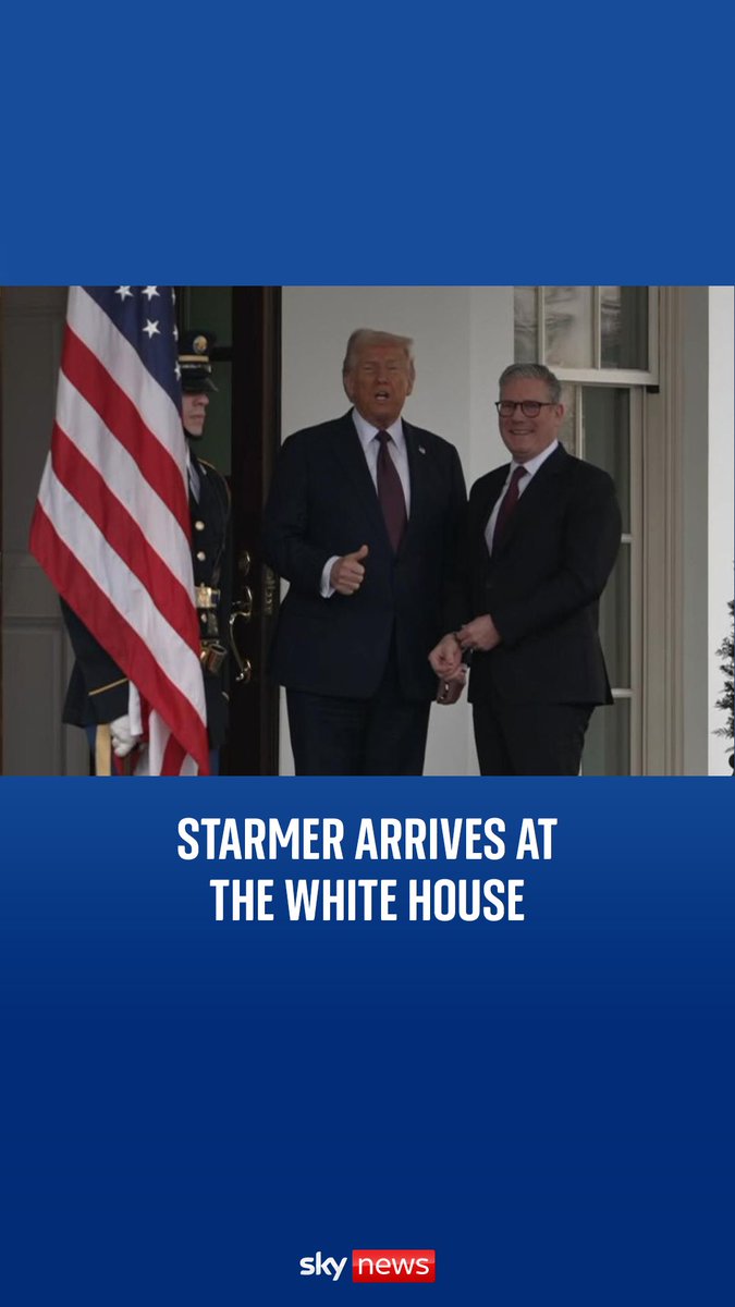 The US President greeted Prime Minister Keir Starmer in Washington DC. Trump can be heard saying he can secure a peace deal for Ukraine.