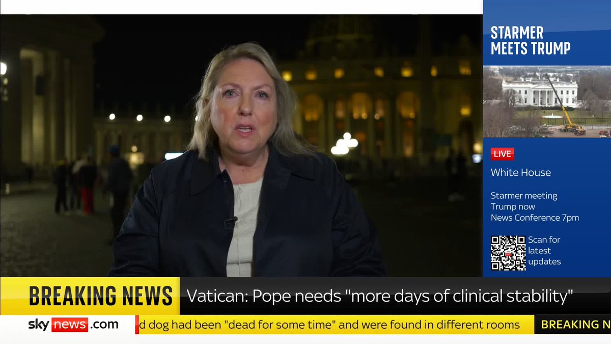 REPORT: Pope Francis's medical condition is being updated from "critical" to "complex"