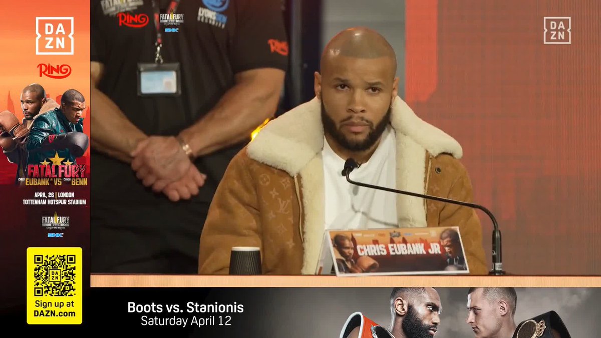 Chris Eubank Jr just threatened Nigel Benn following their altercation on Tuesday night ๐ฌ ๐ฌ Matchroom Boxing #EubankBenn | #FatalFury