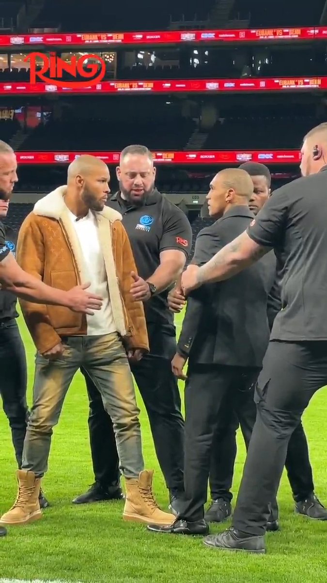 Chris Eubank Jr and Conor Benn go at it again as they face off on the pitch at the Tottenham Hotspur Stadium. #FatalFury Ring Magazine showdown on April 26th in collaboration with KOF STUDIO.