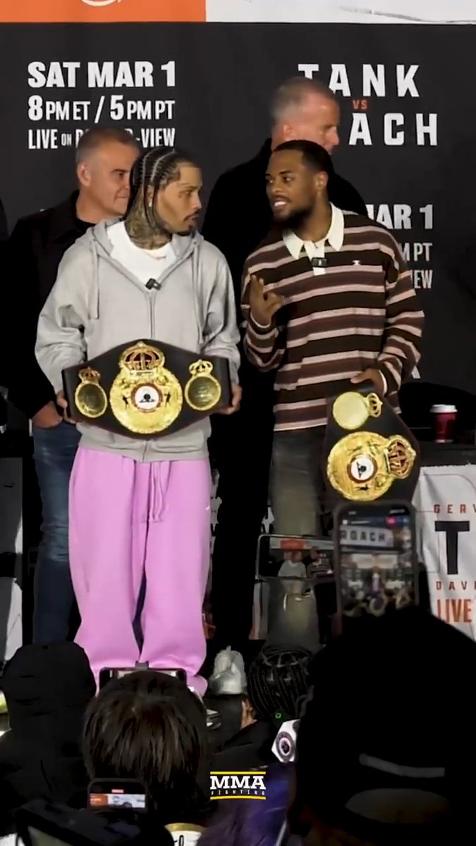 Gervonta Davis and Lamont Roach Jr. had to get in a few final words at the #TankRoach press conference in Brooklyn