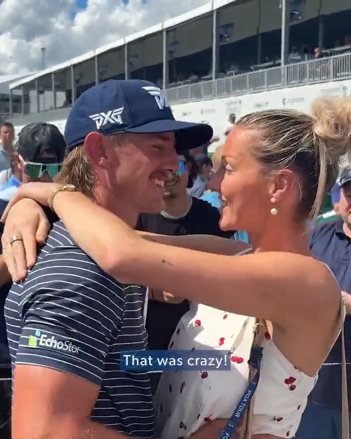 Jake Knapp's girlfriend reacting to his 59 is so wholesome 🥹