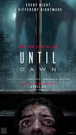 ǝɯᴉʇ uᴉ ʇsol #UntilDawnMovie is exclusively in theatres April 25.