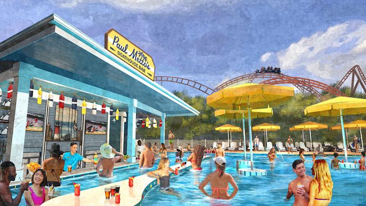 Introducing Carolina Harbor Shore Club, a new adults only area opening this summer at #Carowinds' Carolina Harbor Waterpark! Guests 21+ can enjoy a swim-up bar, lounge area, lawn games &amp; more. Treat yourself to a day of relaxation at this new oasis! ➡️