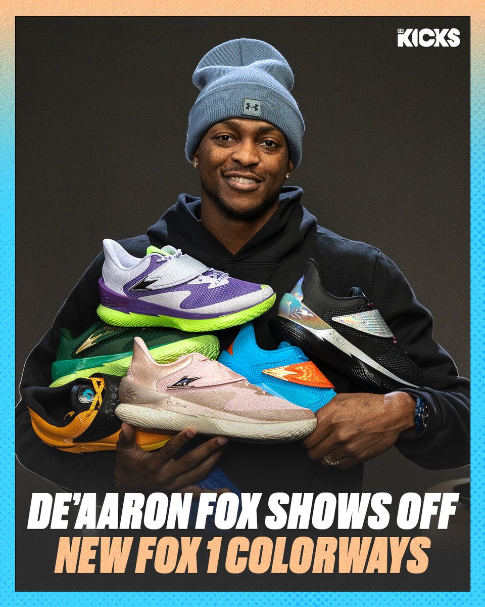 We linked up with De'Aaron Fox to break down his Fox 1 by Curry Brand and he gave us a look at some upcoming colorways 👀 New colorways: ▪️”Reign Rose” ▪️”Lexington” ▪️”Gamer” ▪️”Poppy PE” Full video on our Youtube channel: