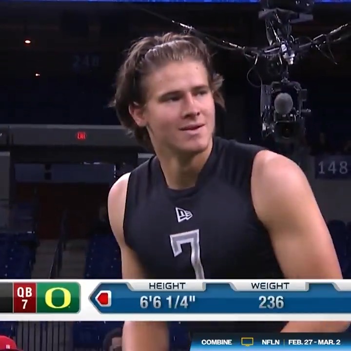 no thoughts, just justin herbert combine highlights