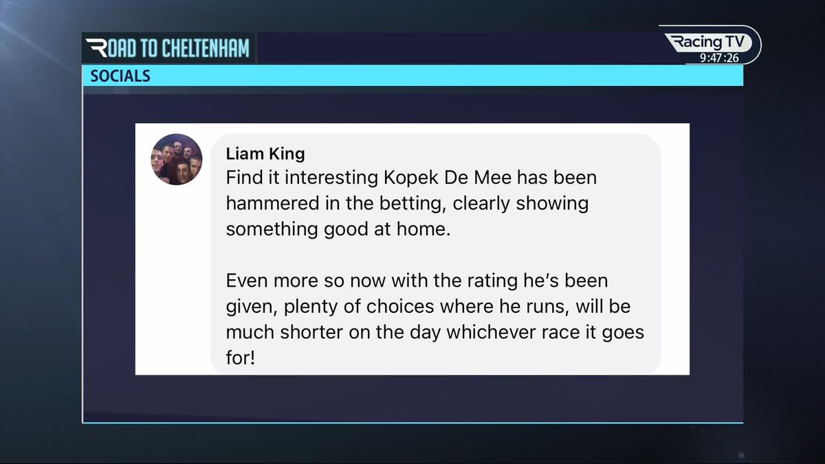 On a literal form reading, "you could get Kopeck De Mee to 162 in Ireland, which would probably be 166 in the UK," says Ruby. Yet to make his debut for Willie Mullins, this Festival contender has a rating of 136 (!) and has several options... #RoadToCheltenham | Paddy Power