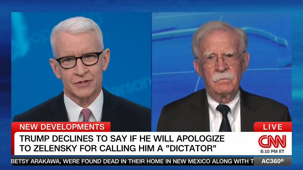 "Trump thinks they're friends. Putin thinks he's an easy mark": Former Trump National Security Adviser John Bolton weighs in on President Trump's approach to Vladimir Putin, and the implications for the Ukraine war and global security.