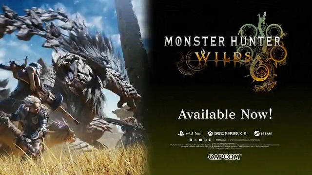 The next generation of hunting begins now! Monster Hunter Wilds is available now on PS5, Xbox Series X|S, and PC/Steam. Happy hunting! #MHWilds