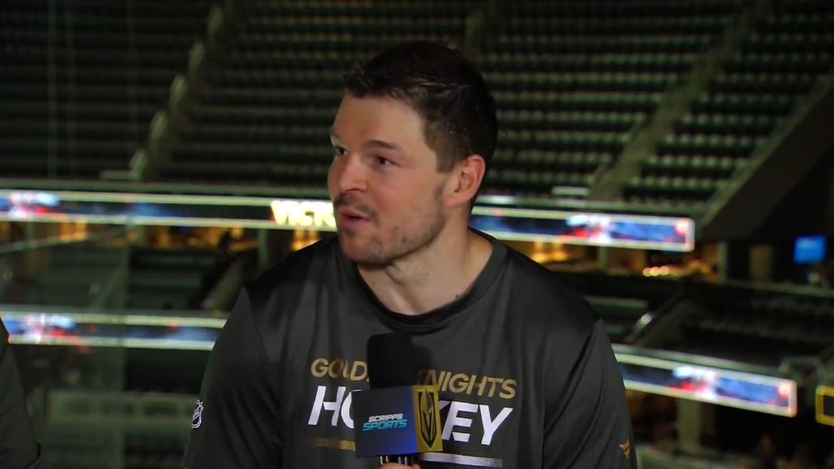 Tomas Hertl was a gem on the VGK postgame show tonight 📺🐢