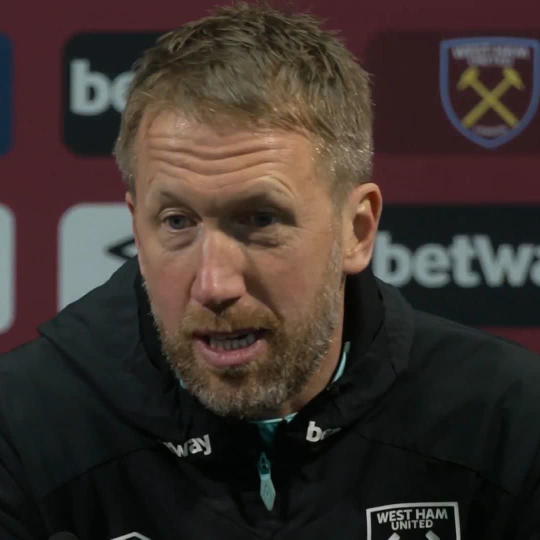 "That's two wins for us which is really good" 💬 Graham Potter reacts to West Ham's 2-0 win versus Leicester 🤔