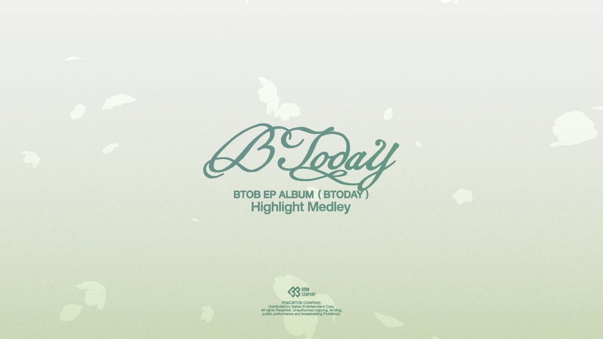 [#비투비] BTOB EP ALBUM [BTODAY] 🎼Highlight Medley 2025. 03. 05 6PM (KST) #BTOB #BECOMING_PROJECT #BTODAY #LOVETODAY #서은광 #SEOEUNKWANG #이민혁 #LEEMINHYUK #임현식 #LIMHYUNSIK #프니엘 #PENIEL