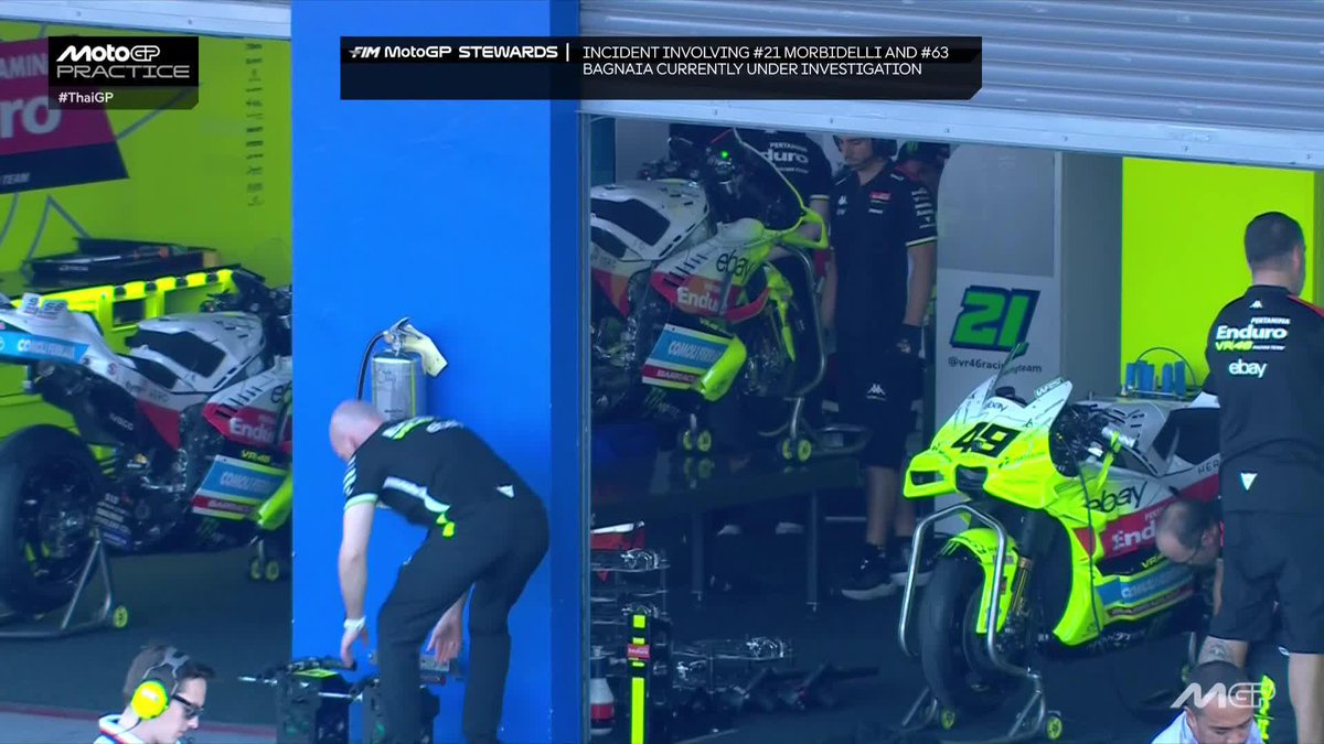 The incident between Pecco Bagnaia and Franco Morbidelli is currently under investigation 👀 #ThaiGP 🇹🇭