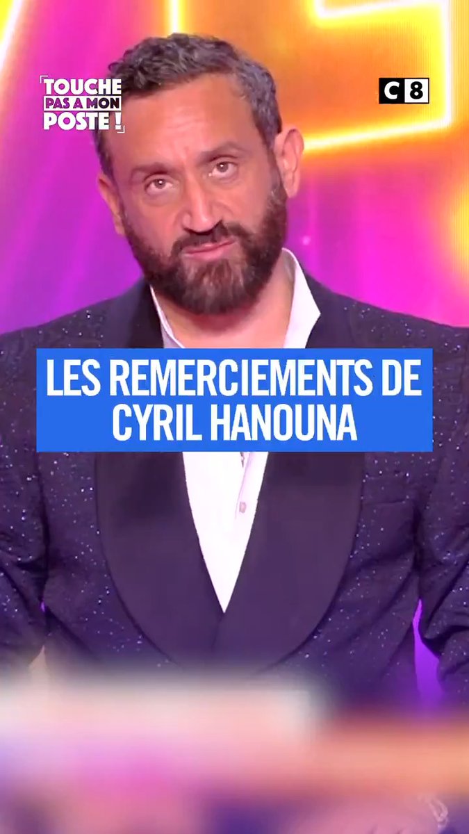 "Je remercie les téléspectateurs (...) Si on va pouvoir continuer à vous divertir, c'est que grâce à vous" Cyril Hanouna adresse un message de remerciements aux équipes de C8 et de @TPMP lors de sa dernière sur la chaîne.
